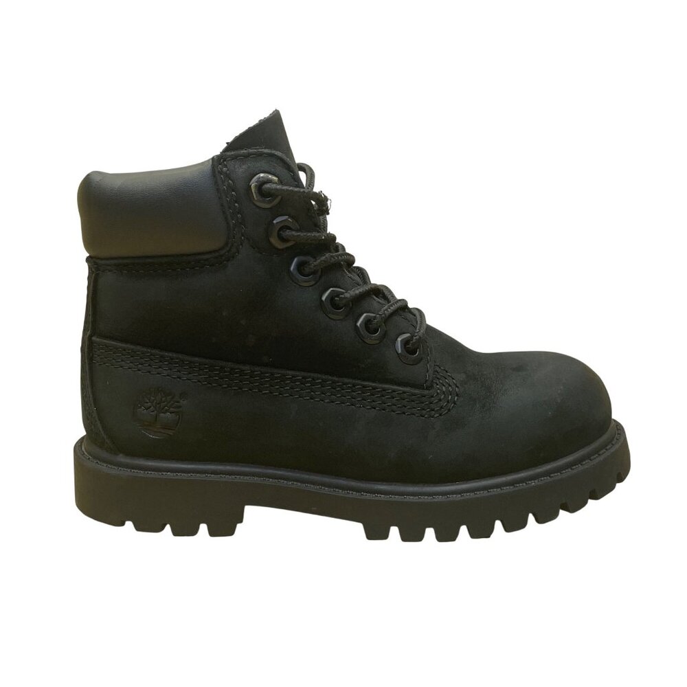 Timberland Kids Black Nubuck Primaloft Waterproof Premium Boots Size 9